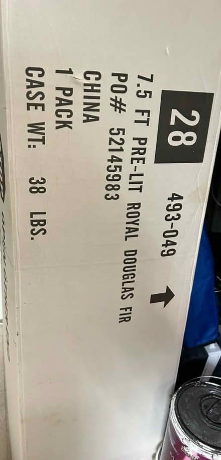 Photo of free 7.5 Ft Pre-lit Christmas Tree (Smyrna, Vinings, Mableton) #3