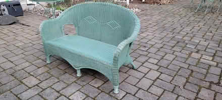 Photo of free Wicker Loveseat (Sprague HS) #2