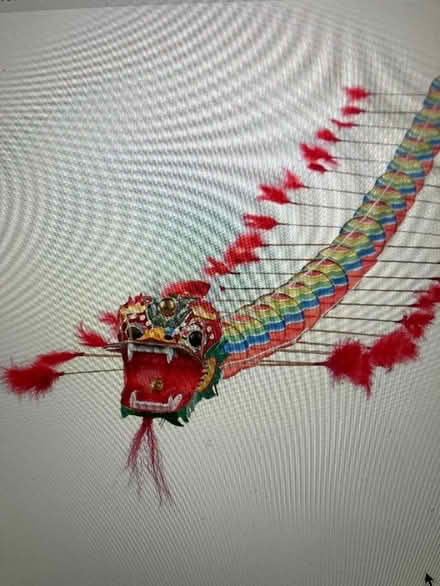 Photo of free Chinese paper dragon …. V long (Oswestry SY11) #3