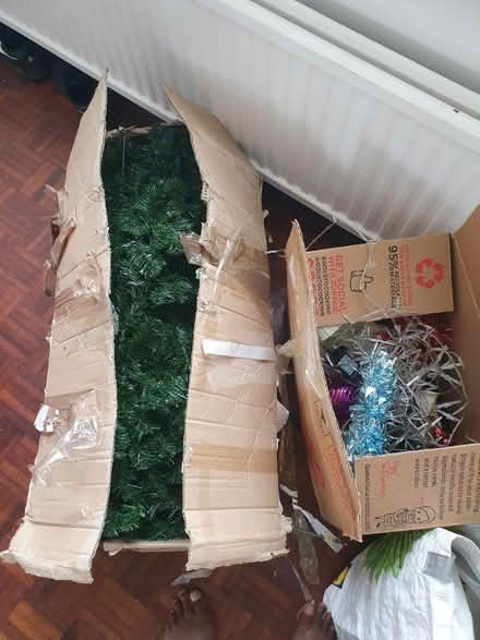 Photo of free Artificial Christmas tree & lights (Bexhill) #1