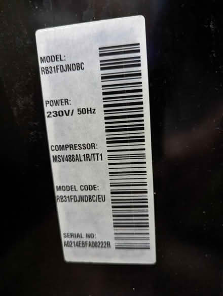 Photo of free Samsung fridge freezer (KT20) #2