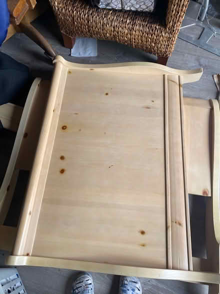 Photo of free Twin sleigh bed pine (Ijamsville 21754) #2
