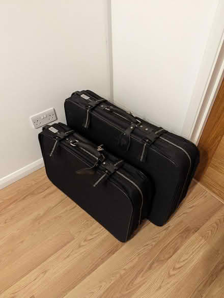 Photo of free Pair of black suitcases, 90's vintage (Kennington OX1) #1