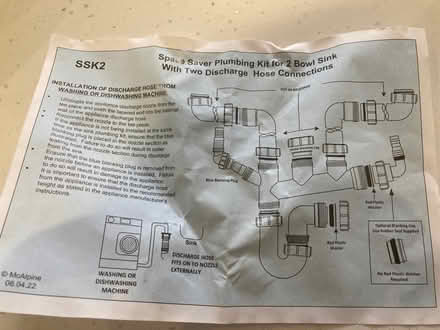 Photo of free Sink plumbing supplies (Gwaelod-y-Garth (CF15)) #2