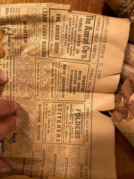 Photo of free Boston globe newspaper from 1926 (Arlington heights) #2