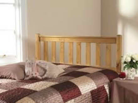Photo of Wooden slatted headboard (IG1) #1
