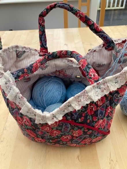 Photo of free Knitting/wool bag (Llanhennock NP18) #1