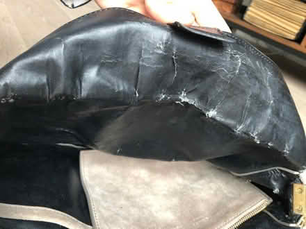 Photo of free Grey suede bag (Honor Oak SE23) #3