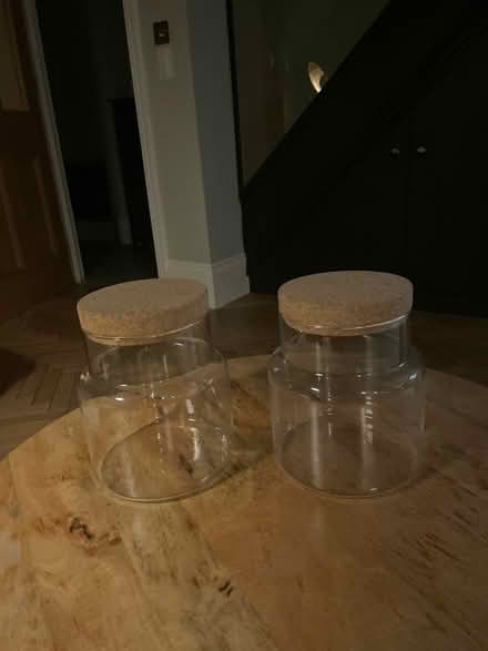 Photo of free 2x large glass jars (Blackhorse Road) #1