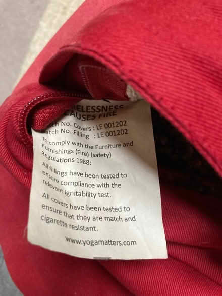 Photo of free Meditation cushion - needs cleaning (Abbeville Village SW4) #1