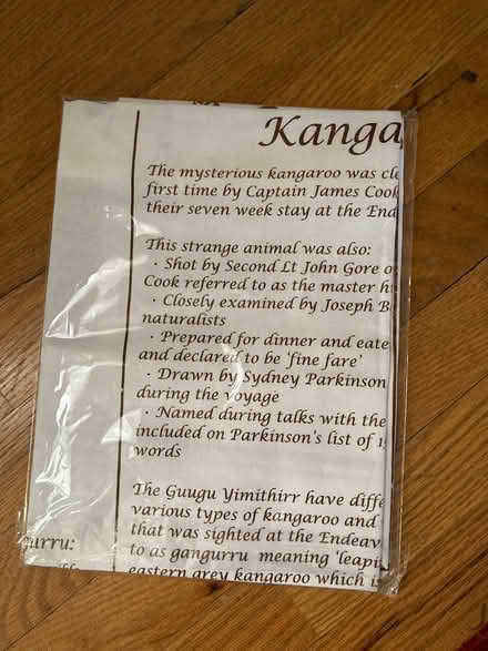 Photo of free Linen dish towel; Australian theme (Odenton, Chapelgate Community) #1
