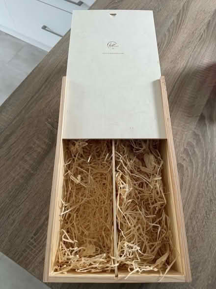Photo of free Wooden wine gift box (Pooley Green TW20) #1