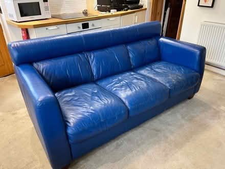Photo of free 3 seater leather sofa (Wirksworth DE4) #1