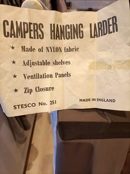 Photo of free Camping larder/hanging storage (Snodland) #1