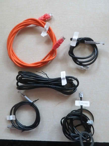 Photo of free Five ADSL computer cables (CB4) #1