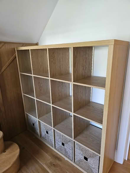 Photo of free Oak kallax 4x4 with inserts (CR8) #1