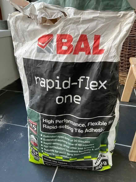 Photo of free Half bag of tile cement (Symondsbury DT6) #1