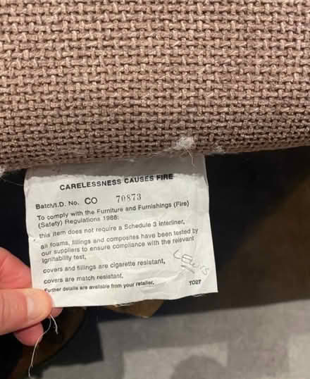 Photo of free 2 seat sofa (Caversfield OX27) #3