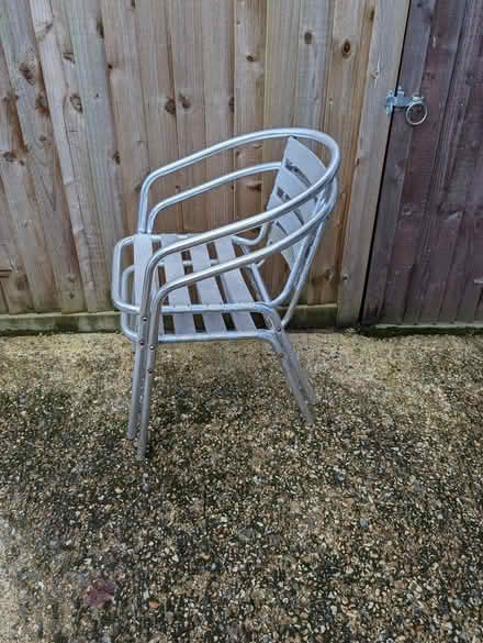Photo of free Two aluminium chairs (Crowthorne RG45) #1
