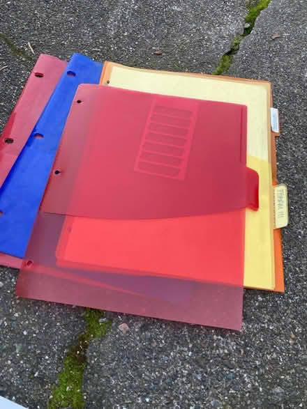 Photo of free Binder etc (D section) #2