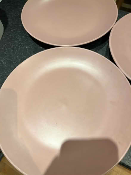 Photo of free 3 pink dinner plates (Droylsden M43) #2