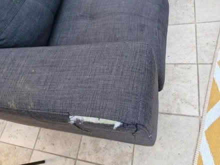 Photo of free Small grey sofa/chair (Birmingham B14) #1