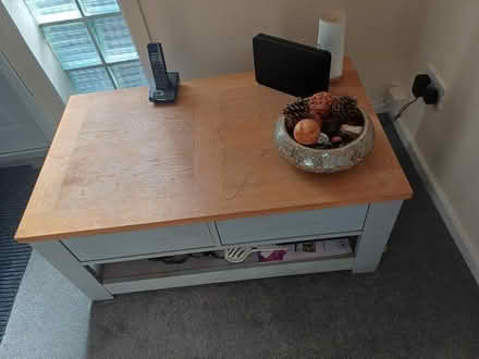 Photo of free Heavy wood coffee table (leighton buzzard LU7) #1