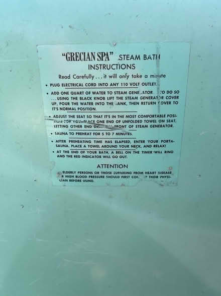 Photo of free Cool old sauna (South Land Park) #4
