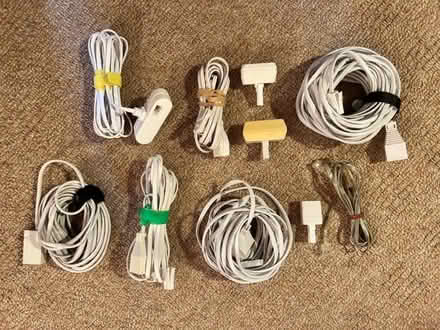Photo of free Collection of landline phone cables and connectors (Long Melford CO10) #1