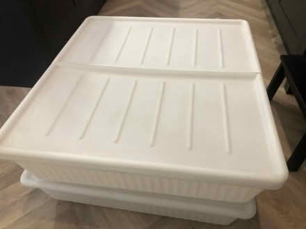 Photo of free IKEA Plastic under bed storage boxes (Stubbins) #4