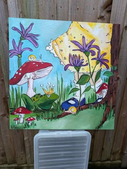 Photo of free Original artwork in acrylic on canvas (Crowthorne RG45) #1