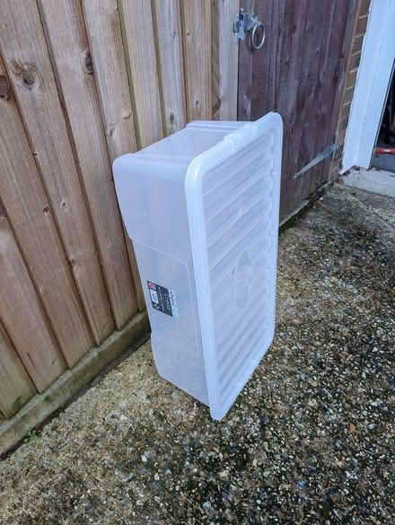 Photo of free Plastic storage box, 62 l (Crowthorne RG45) #1