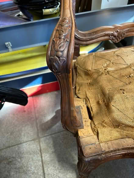 Photo of free 8 chairs - 2 arm chairs 6 no arms (Atherton) #4