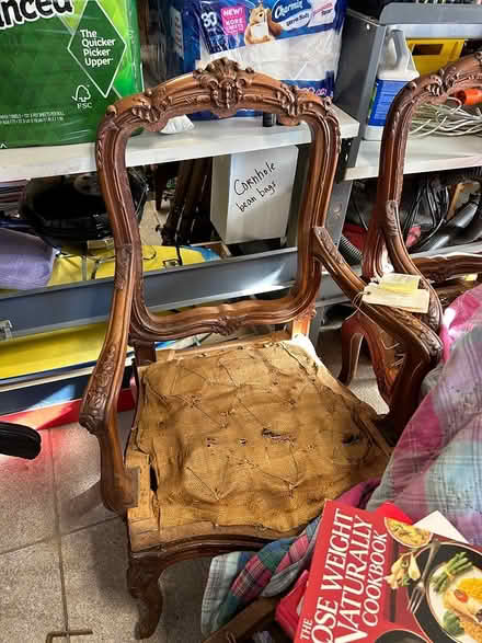 Photo of free 8 chairs - 2 arm chairs 6 no arms (Atherton) #1