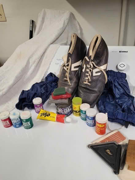 Photo of free Vintage cross-country ski gear (Cherry Chase neighborhood) #1