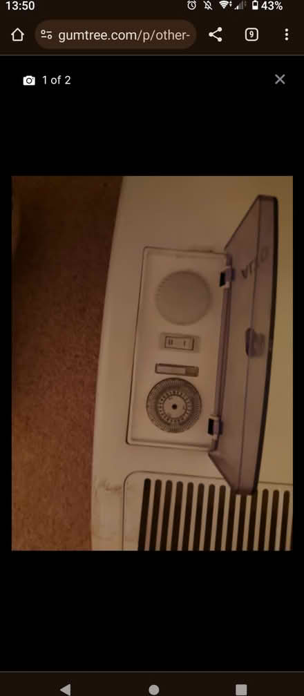 Photo of free Wall mounted heater (Yatton Keynell SN14) #1