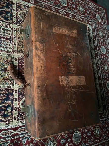 Photo of free Shabby leather suitcase (Stockport SK6) #1