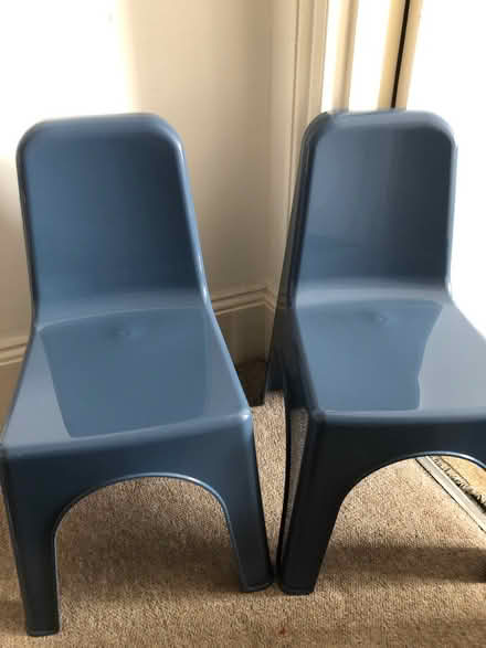 Photo of free 2 plastic kids chairs (TN35 clive vale) #1