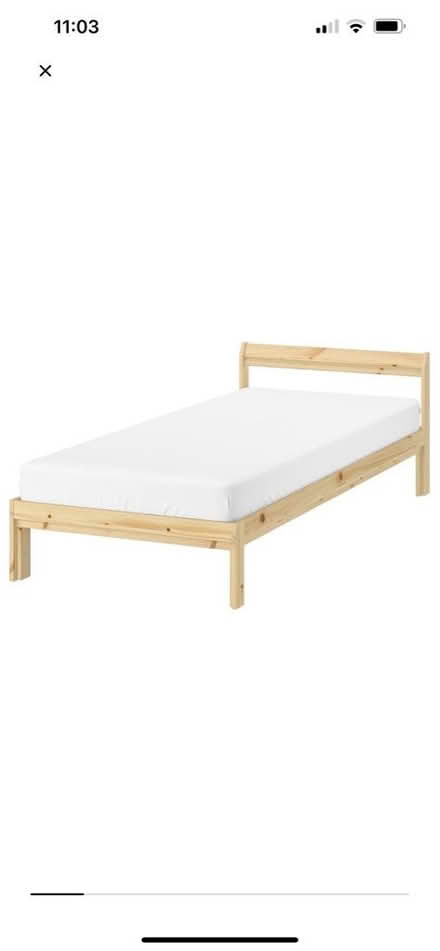 Photo of free IKEA Neiden single bed frame (N11) #4