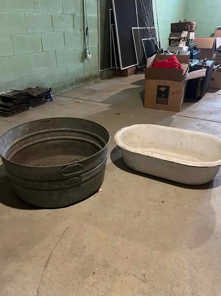 Photo of free 2 vintage wash tubs (7 Hills) #1