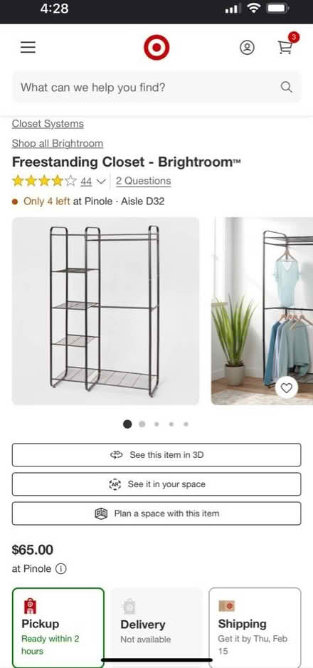 Photo of free Target brand Freestanding Closet (Middle El Sobrante) #1