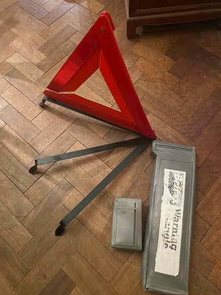 Photo of free Reflecting warning triangle (Castlefields SY1) #1