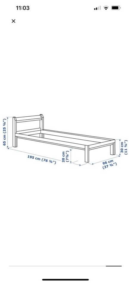 Photo of free IKEA Neiden single bed frame (N11) #2