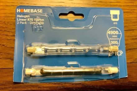 Photo of free Halogen Linear R7S 118mm 240W Light Bulb. Dimmable. (Kendal LA9) #2