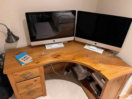 Photo of free Solid Wood Corner desk (Bletchingley, RH1) #1