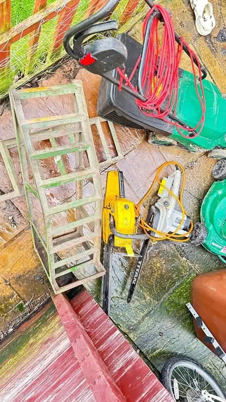 Photo of free Chainsaw, lawn mower and car ramps (Micklefield LS25) #4
