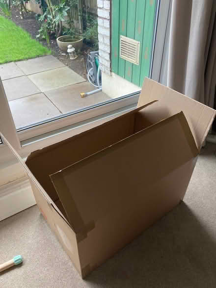 Photo of free 4 large cardboard boxes (Bow, E3) #1
