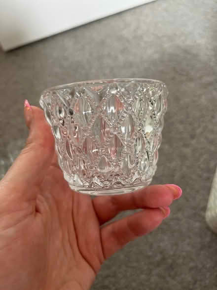 Photo of free 3 x crystal tea light holders (Warwick (Nelson Lane) CV34) #1