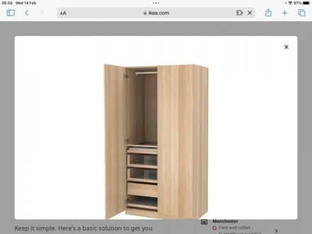 Photo of free Pax wardrobe (Adlington PR7) #2