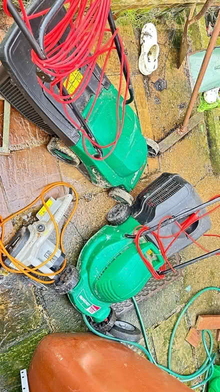 Photo of free Chainsaw, lawn mower and car ramps (Micklefield LS25) #1